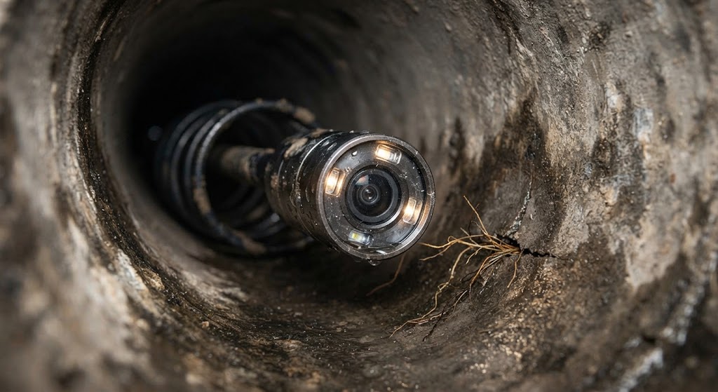 Acoustic ground sensor detecting leak near Lawrenceville